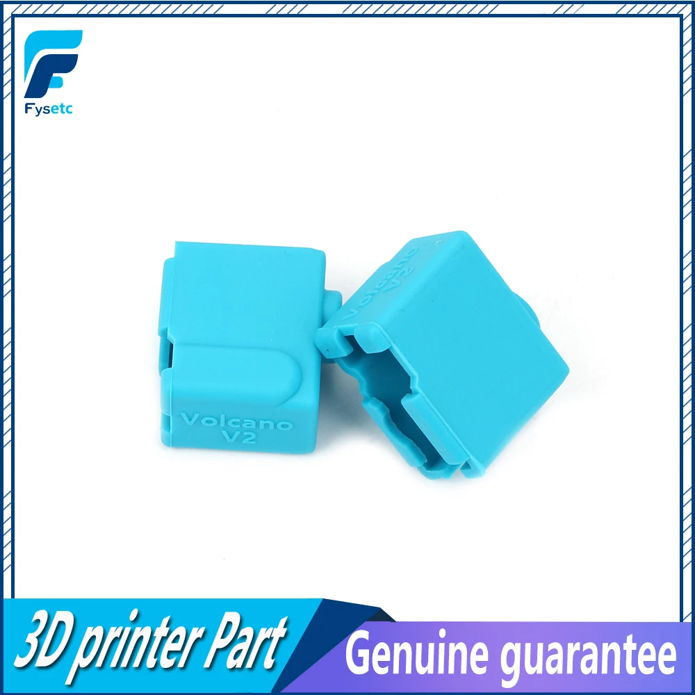 

2x Volcano V1 V2 Silicone Sock Blue Volcano Heated Block J-head Hotend Bowden/Direct Extruder Block Cover 3D Printer Part
