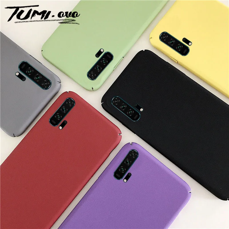 Simple Matte Solid Color Hard Cases for Huawei Honor 5A 5C 5X 6A 6X 7X 8 9 Lite 9i Note 10 Play 8X Max 5C 8A V20 PC Protect Case