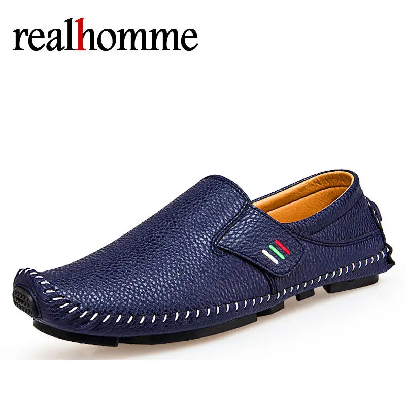 

RealHomme Hot Selling Fashion Mens Shoes Slip On Hot Men Loafers Casual Shoes Driving Comfortable Soft Men's Loafer Flats Shoes