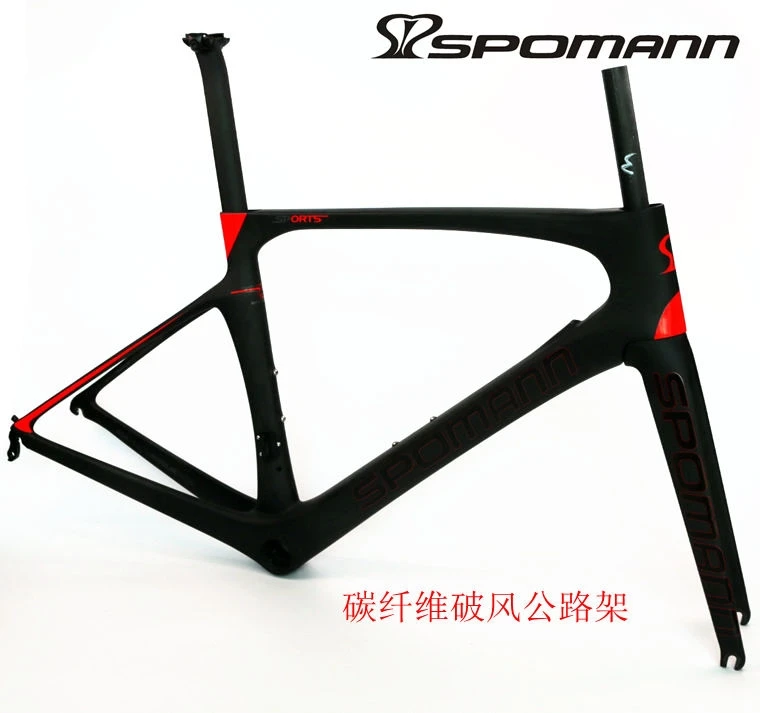Flash Deal Newest 3 colors SPOMANN Racing 700C Road bike matte UD full carbon fibre bicycle frames+fork+seatpost+headsets+BB Free shipping 21 Flash Deal Newest 3 colors SPOMANN Racing 700C Road bike matte UD full carbon fibre bicycle frames+fork+seatpost+headsets+BB Free shipping 21