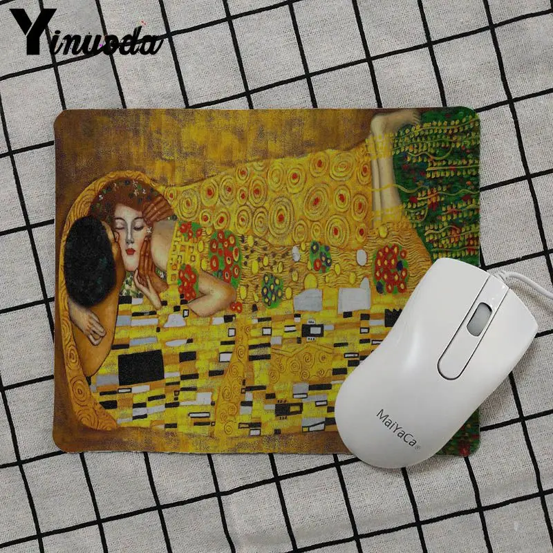 Yinuoda the kiss Gustav Klimt художественная живопись резиновая мышь прочный Настольный