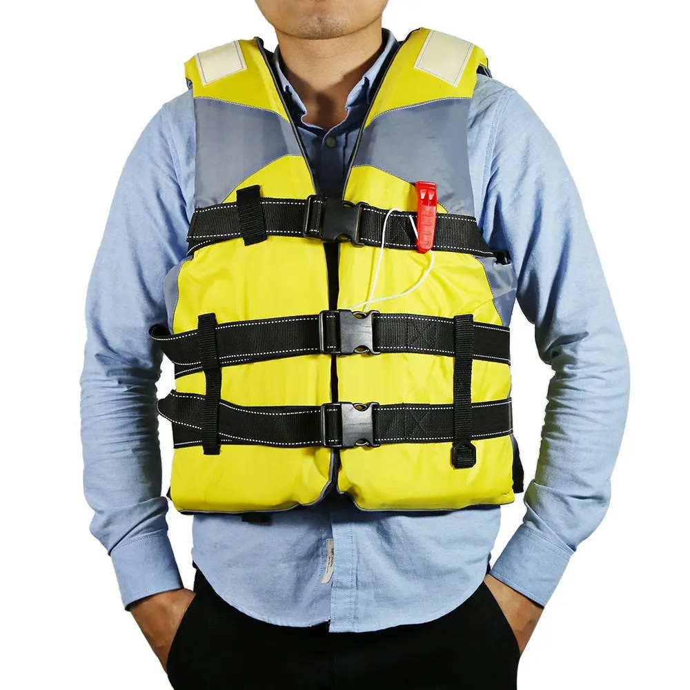 4 colors Professional Life Jacket Floating Foam Safety Swimwear Adult