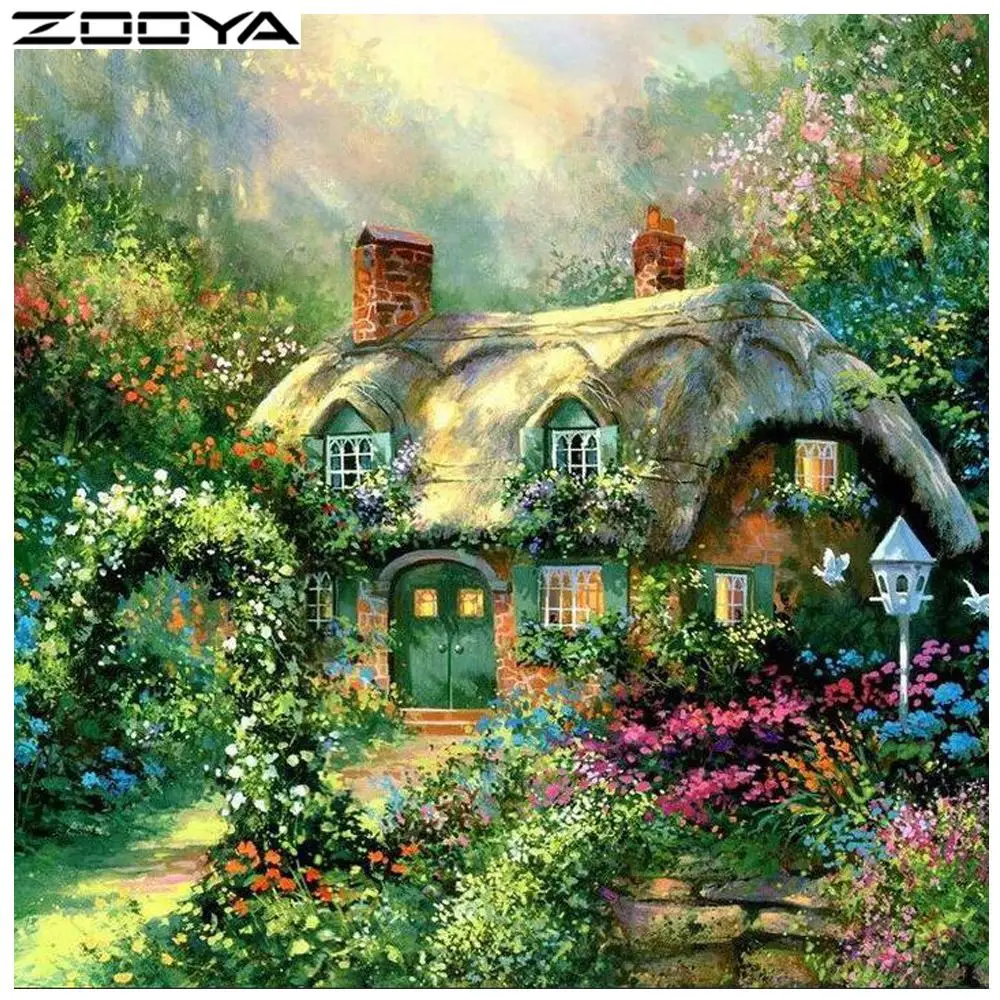 ZOOYA DIY картина полностью бриллиантами вышивка крестиком домашний декор 3d