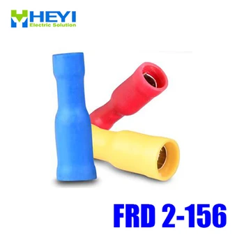 

Good Quality 100pcs/lot FRD2-156 Red AWG16-14 Brass Insulating Crimp Terminals Connectors Bullet Receptable