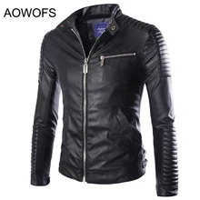 Weiß Pu Lederjacke Männer 2017 Winter Motorrad Jacke Design Slim Fit Biker Jacke Männer Jaqueta Couro Masculina