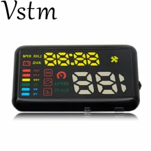 atdiag X7 Универсальный Автомобильный HUD Дисплей км/ч Аварийная сигнализация для лобового стекла спидометр автомобиля