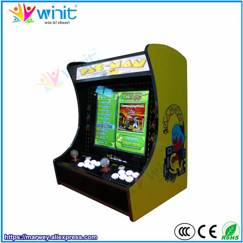 

Bartop Pandora 5 arcade game machine 1299 games 2 players 19 inch LCD display wooden KOF street fighter boxing arcade cabinet