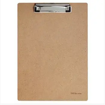 

1pcs Creative wooden Board clamp A4 document bag file folder clipboard business office financial school supplies