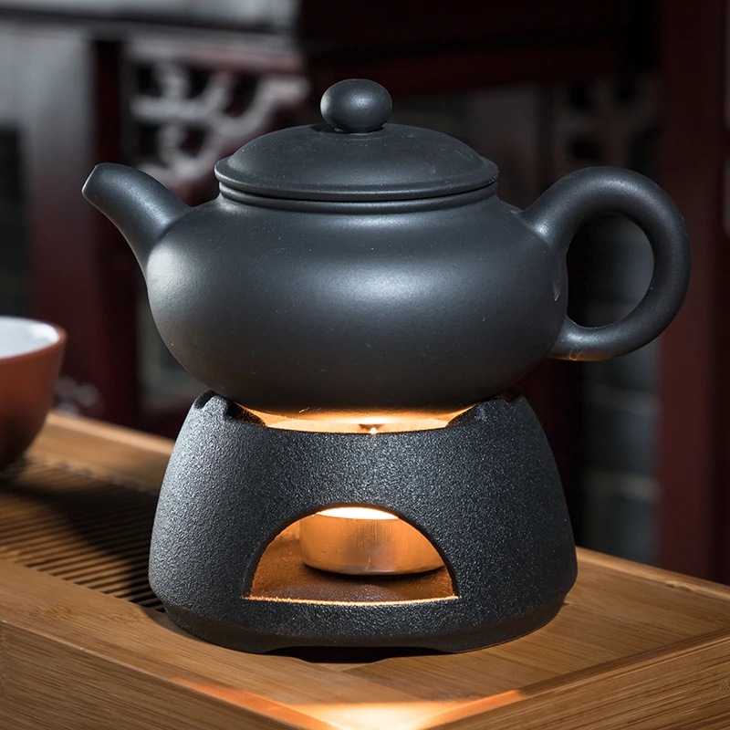 Японский стиль, теплая чайная плита, керамическая винтажная подсвечник с подогревом, цветочный чай, кофейная полка, держатель для чайника, аксессуары для чайной церемонии