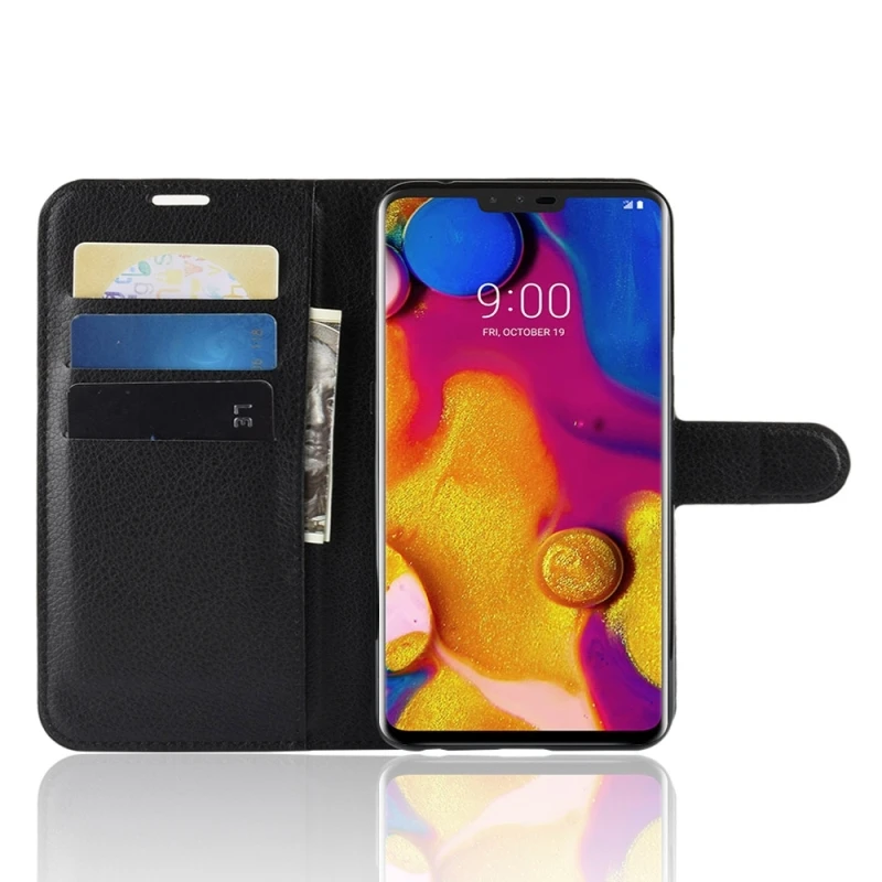 Чехол книжка из искусственной кожи для LG V40 ThinQ|Бамперы| |