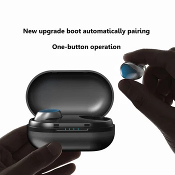 

Tws Wireless Sports Mini Bluetooth Headset 5.0 Touch 1200mAh Charging Warehouse Charging Treasure Waterproof Automatic Matching