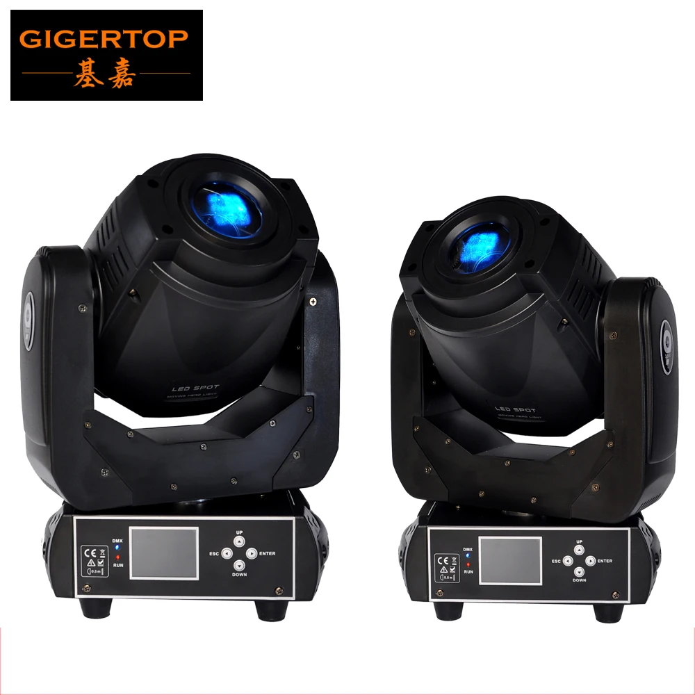 TIPTOP 2XLOT 90W LED Moving Head Spot Stage Lighting 6/16DMX Channel Hi