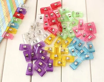 

500PCS Red PVC Plastic Clips For Patchwork Sewing DIY Crafts, Quilt Quilting Clip Clover Wonder Clip 2.7*1CM Wholesale Retail