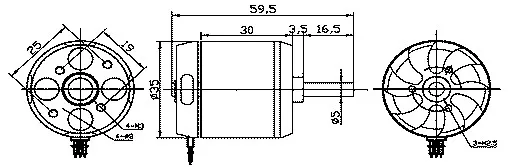 RCTimer BC3542 3542 1000KV 1250KV 1450KV бесщеточный двигатель 5,0 мм вал для радиоуправляемого квадрокоптера DIY FPV многовинтовой двигатель