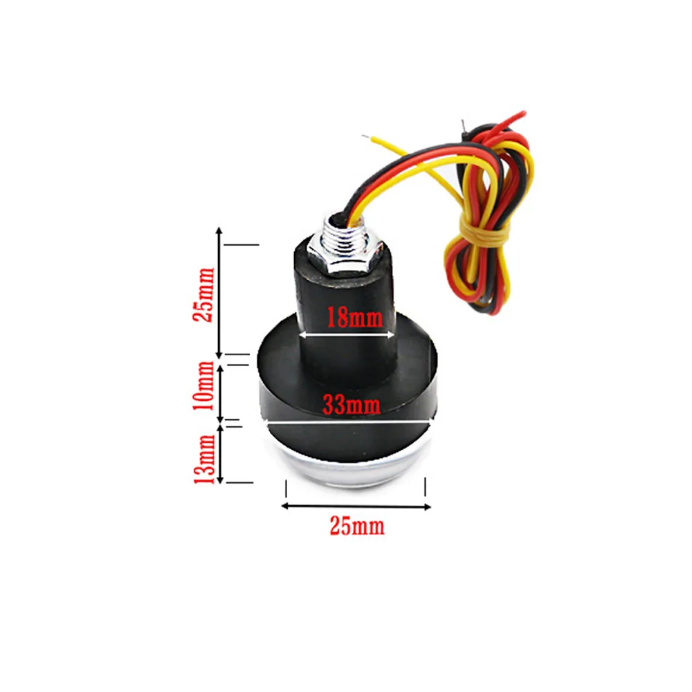 Универсальный светодиодный мотоциклетный Руль конец мигающего светового сигнала поворота мигает рукоятка мигающий авто Боковой габаритный фонарь