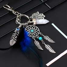 Маленький ручной работы перо ловец снов брелок декор автомобиля сумка висячие украшения кулон подарок ловец снов на год