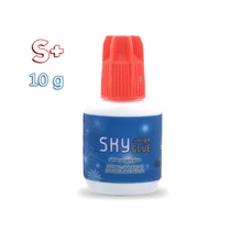 

Free Shipping 10g Red Cap 1 bottle 1-2s dry time Most Powerful Fastest Korea Sky Glue S+ for Eyelash Extensions MSDS Adhesive