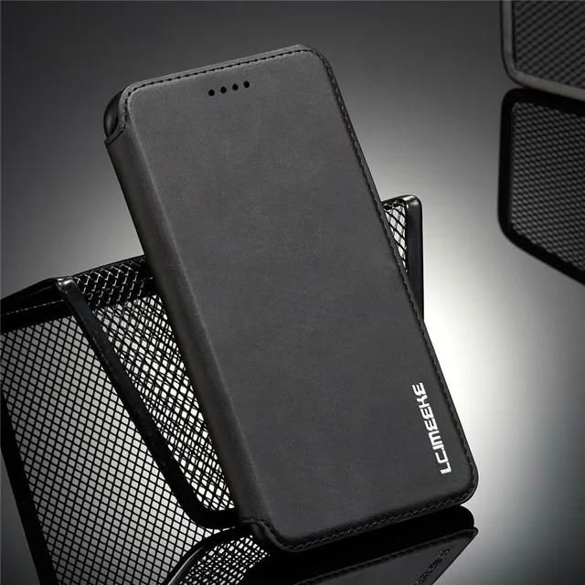 LC.imeeke 磁気レザー電話ケース iPhone 16 プロマックス 15 14