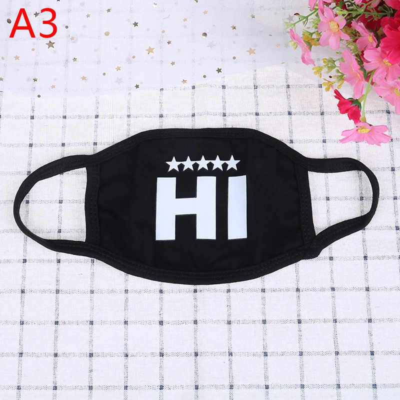 1PC Cotton Unisex Black Anti-dust Mask Motorcycle Bicycle Outdoor Sports Cycling Wearing Windproof Warm Face Mouth Half Mask - Цвет: as pic