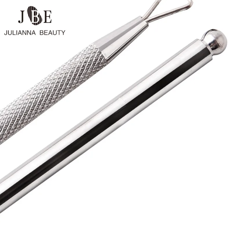 

1 Pc New Cuticle Pusher Nail Tools Stainless steel manicure Nail Tools Unloading A Planer Oil Glue Dead Skin Push Nail