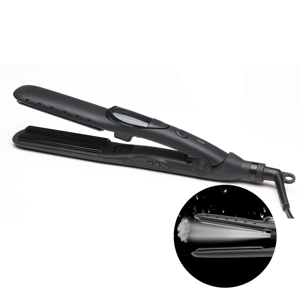 

Professional Steam Hair Straightener Heat up Fast 5 Adjustable Temperature Control Hair Styling Tool