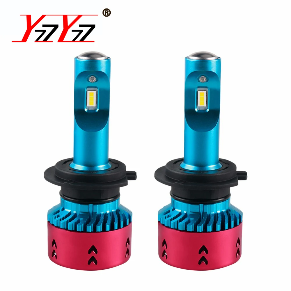 YzzYzz H15 Светодиодный Авто лампочка H7 H4 H11 16000Lm 12В ZES чип 9005/HB3 9006/HB4 H8 HIR2 70 Вт 6500 к 24В