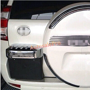 

ABS Chrome Rear License Plate Frame Trim Cover For Toyota Prado Fj120 2003 2004 2005 2006 2007 2008 2009
