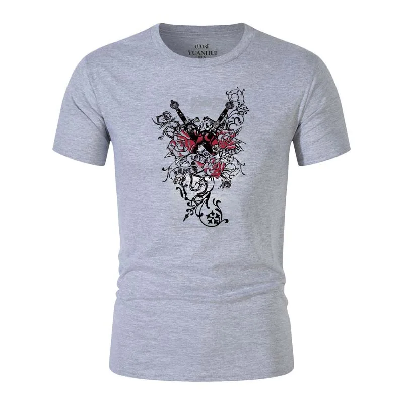 

2019 brand New High quality men sport T shirt casual short sleeve cotton fashion t-shirt men casual tshirt men t-shirt print hot
