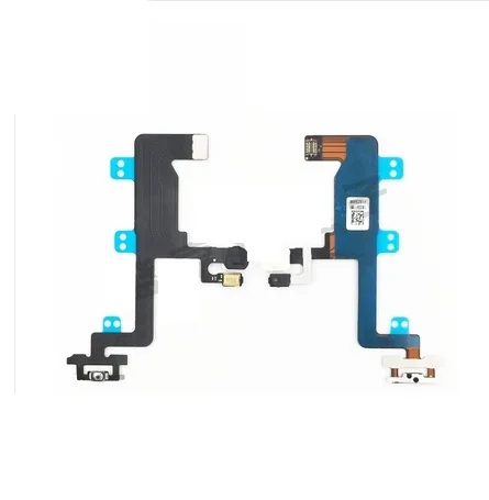 10pcs Power Flex Cable for iPhone 6 4.7'ɶp 6plus On Off Button Microphone + Flash With Metal Bracket Replacement Parts | Мобильные