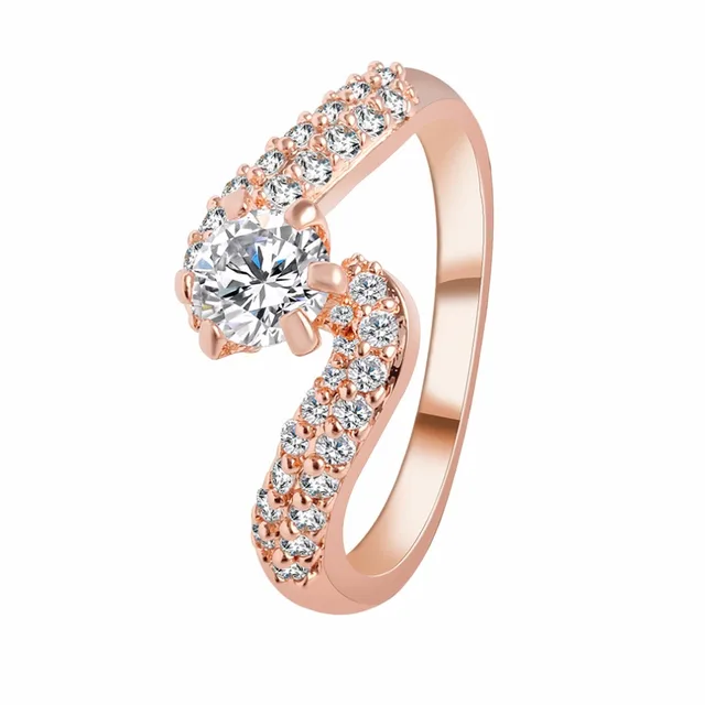 2016 new fashion design silver gold plated zircon crystal wedding rings white crystal jewelry gift for - Horseshoe Wedding Rings 2016 new fashion design silver gold plated zircon crystal wedding rings white crystal jewelry gift for - Horseshoe Wedding Rings