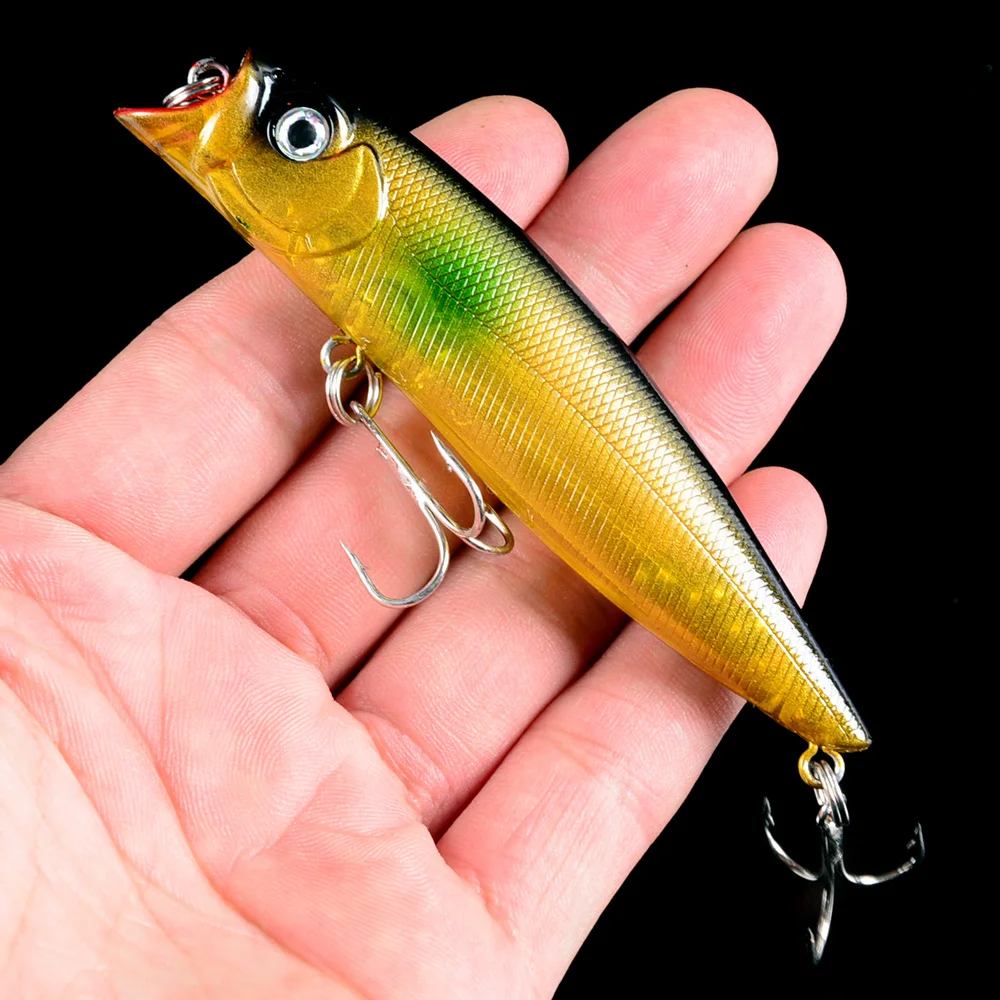 New Arrival Popper Fishing Lures 1pcs Good Quality Fishing Wobbler Hard Baits 6 Color Select Fishing Tackle 6# Hooks