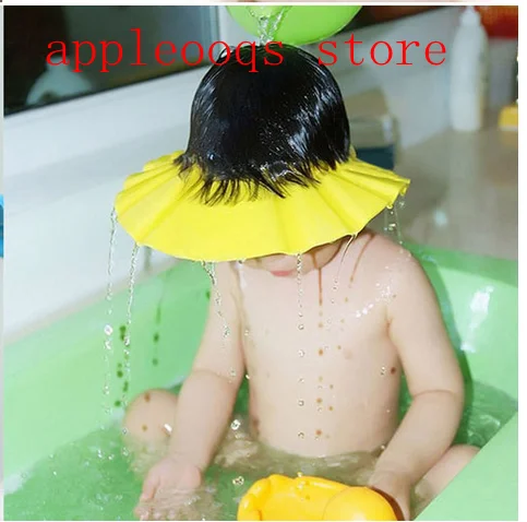 

3 Colors Children Adjustable Safe Shower Bath Protection Soft Caps Baby Hats Waterproof Ear Protection Eye Children Hats Infant