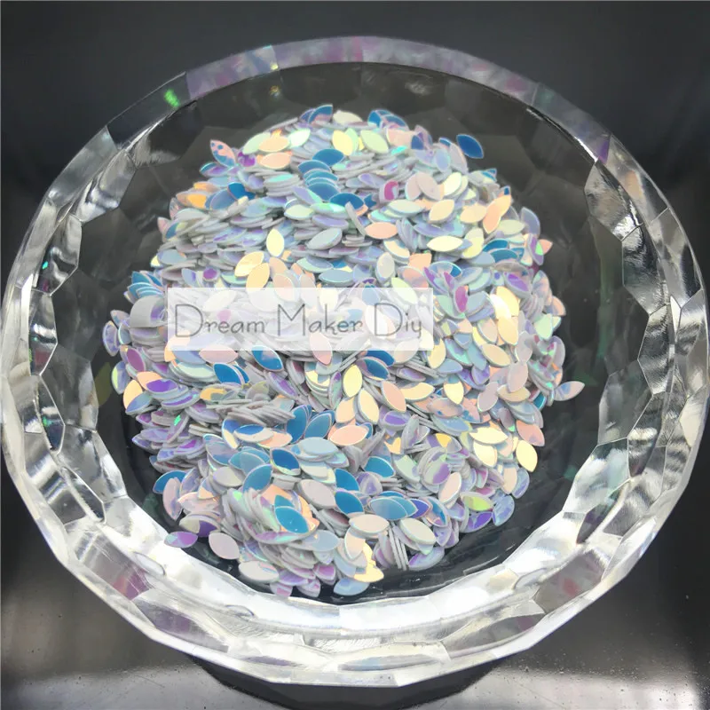 

30g(3000pcs)/50g(8000pcs) 2*4mm Flat Brilliant White Horse eyes loose sequins Paillette Craft For Nail Beauty ,DIy Design