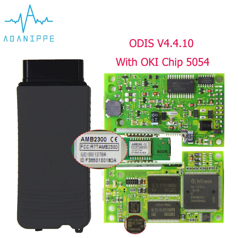 ODIS V4.4.10 VAS 5054a AMB2300 полный чип OBD2 диагностический инструмент для Volkswagen для AUDI для SKODA для сиденья Bluetooth 4,0 сканирующий инструмент