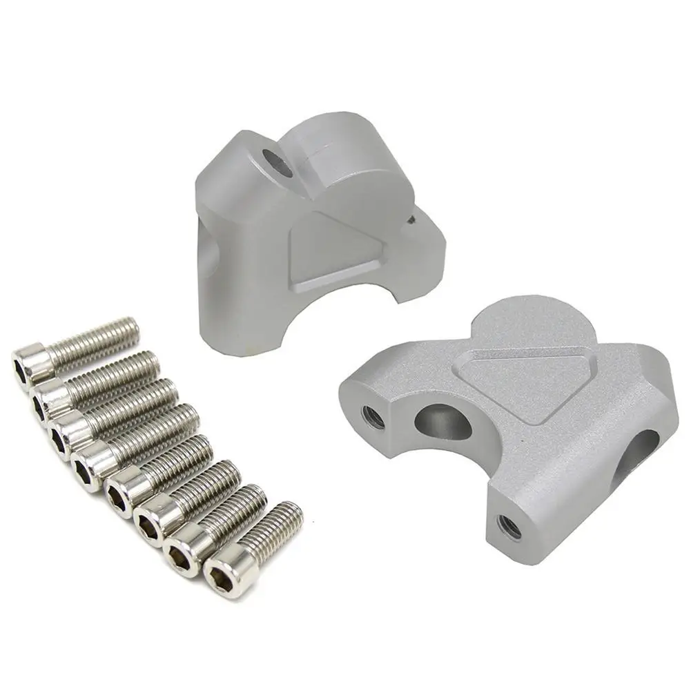 

2Pcs Motorcycle Handlebar Aluminium Riser Clamp Mount for BMW R1200GS ADV LC