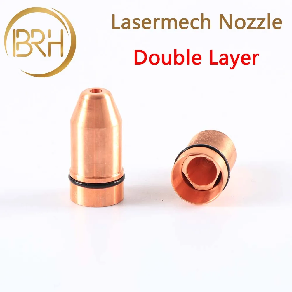BRH пулевое лазерное сопло однослойное/Двухслойное Калибр 1,0-4,0 мм для Цинциннати DNE Lasermech волоконно-лазерной резки