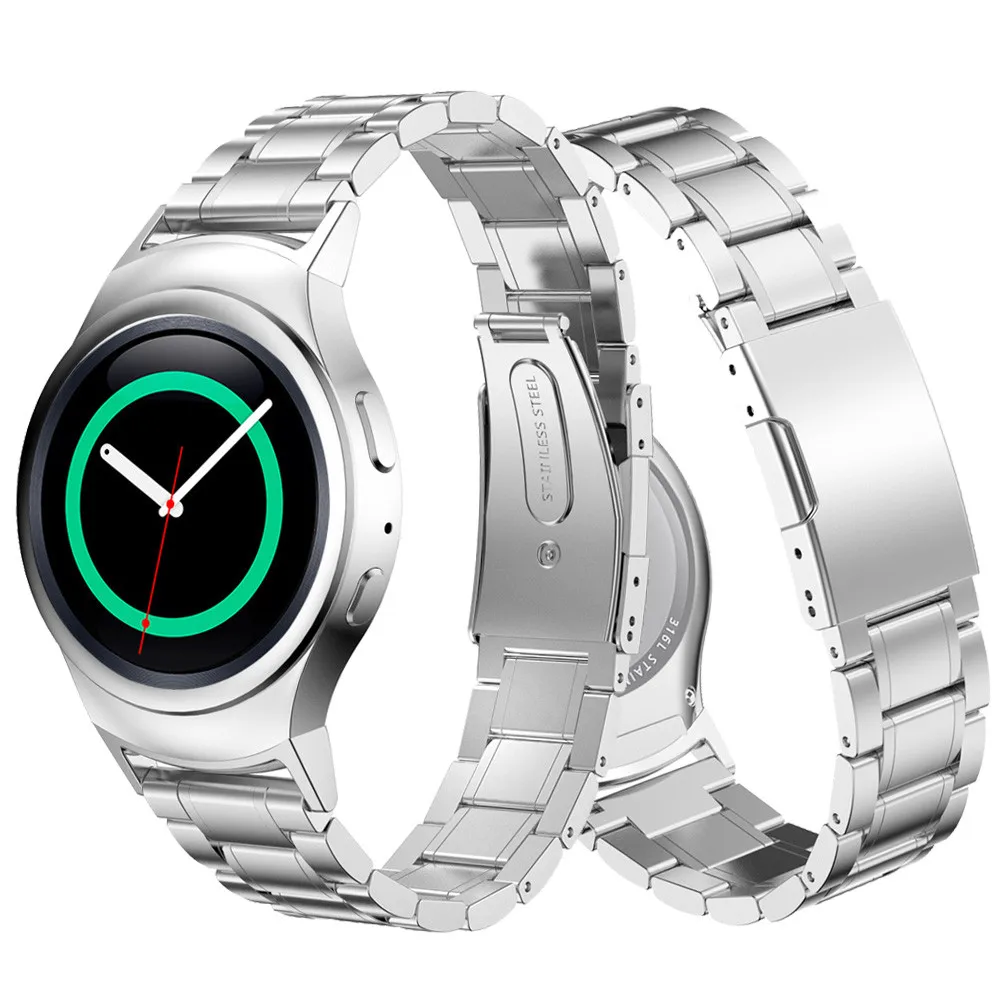 Ремешок для часов из нержавеющей стали с адаптером разъема Samsung Gear S2 RM 720 Soprt SM R720