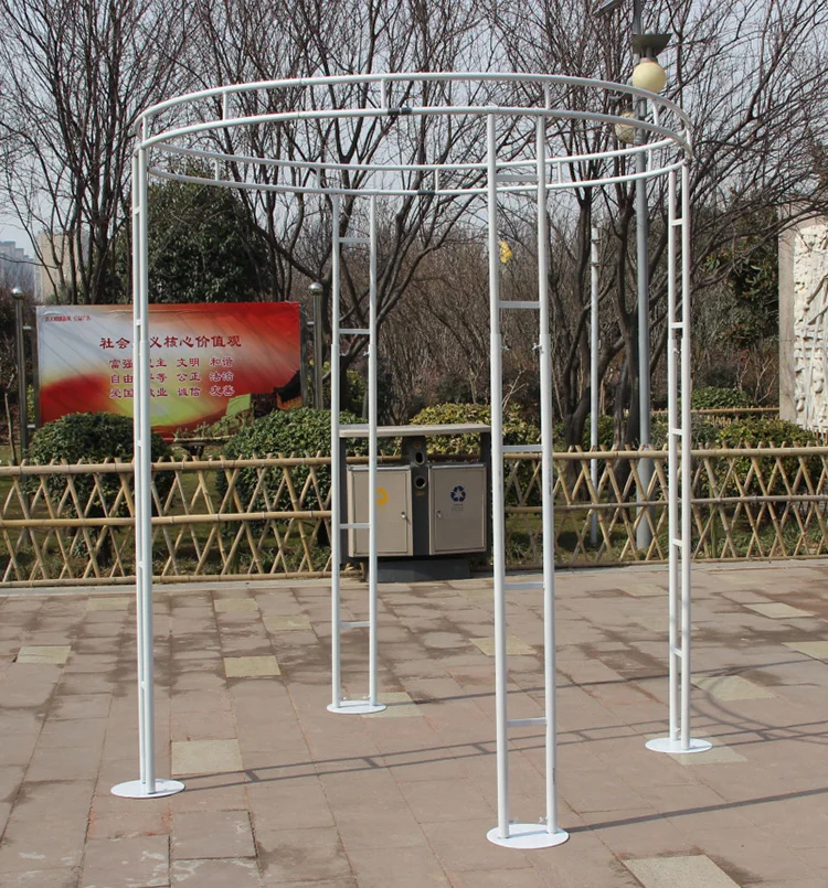 

New wedding props like pavilion shelf. Wrought iron round booth decoration.