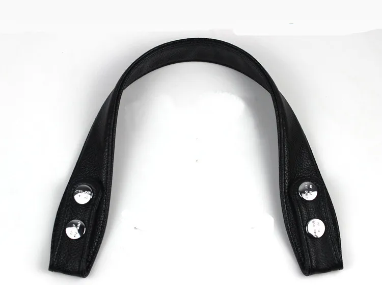 Elegant Black PU Leather Shoulder Strap with Clasp - Handbag Accessory, Adjustable Length