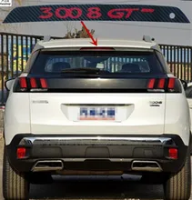 In Fibra di carbonio Adesivi E Decalcomanie di Alta Montato di Arresto del Freno Luce Della Lampada Car Styling Per Peugeot 3008 5008 3008 GT 2016 2017 2018
