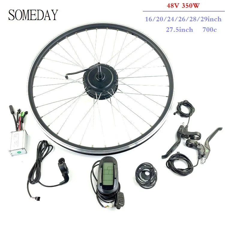 

48V 350W Ebike conversion kit rear rotate hub motor with LCD6 display