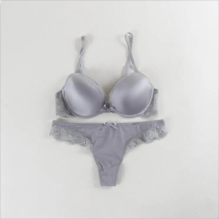 

Free shipping A313 New arrival sexy lycra women's bra set push up bra set 3/4 cup underwear set sexy lingerie