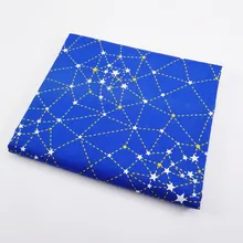 1 шт./лот звездное небо хлопок саржевая ткань, Лоскутная Ткань для квилтинга кроватки подушки одеяло шитье 50x40 см