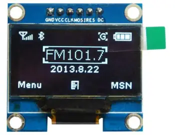 

1.3 inch OLED Module 6PIN 128X64 LCD LED Display SSD1106 1.3 SPI IIC I2C Communicate development board diy kit electronic 51 MCU