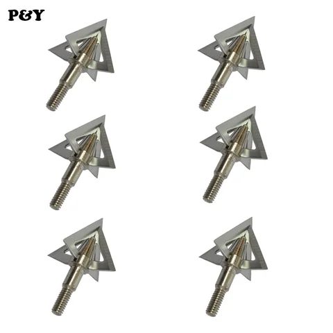 Composto de Caça Cabeça da Seta Tiro com Arco Tiro de Besta Arco Broadhead Setas 100 gn Crossboe Fixo 4 Lâmina Grande Cruz 12 Pcs