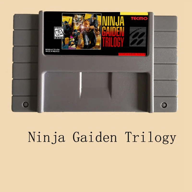 Ninja Gaiden Трилогия 16 бит большой серый карточная игра для NTSC игры Прямая доставка |