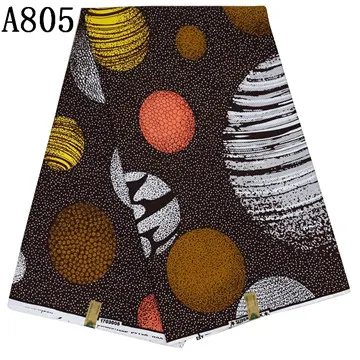 

6 yds ankara african wax print fabric 2019 african wax nigeria wrappar veritable block fabrics A805