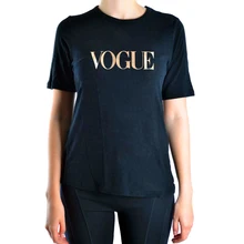 2016 sexy Summer top pp VOGUE Print t shirt Women brand crop tops harajuku tee pink shirt funny angel hipster femme black hiphop