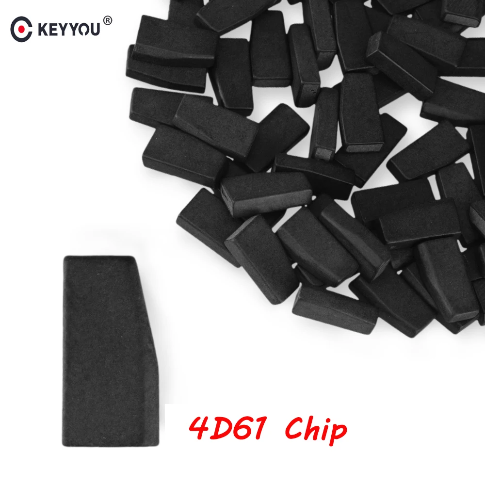 

KEYYOU 10x 20x Car Key 4D61 Chip Key Immobilizer Transponder Chip ID4D-61 T19 ID4D61 ID:4D(61) For Mitsubishi