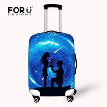 FORUDESIGNS толстый дорожный Защитный Водонепроницаемый чехол для багажа для 18-30 дюймов Чехол эластичный Анти-пыль чемодан Крышка с молнией